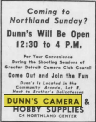 Dunns Camera - Jun 1955 Ad